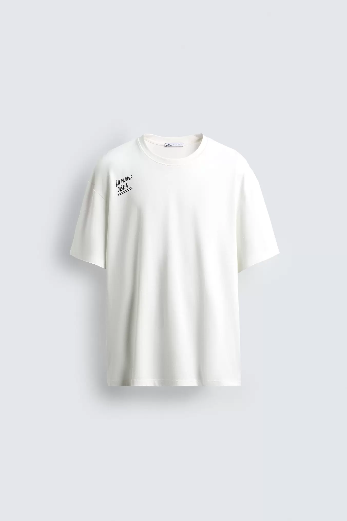 EMBROIDERED TEXT T-SHIRT