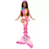 Barbie Flower Magic Mermaid Toy Doll With Surprise Blooming Flowers Feature & Pearl Headband Accessory