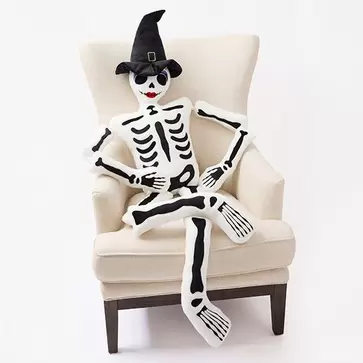 Halloween Skeleton Pillow
