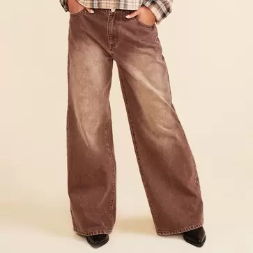 Juniors wide leg jeans