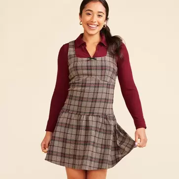 Juniors plaid dress