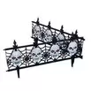 12-inch Light Up Gothic Skull Fence - 2 Piece