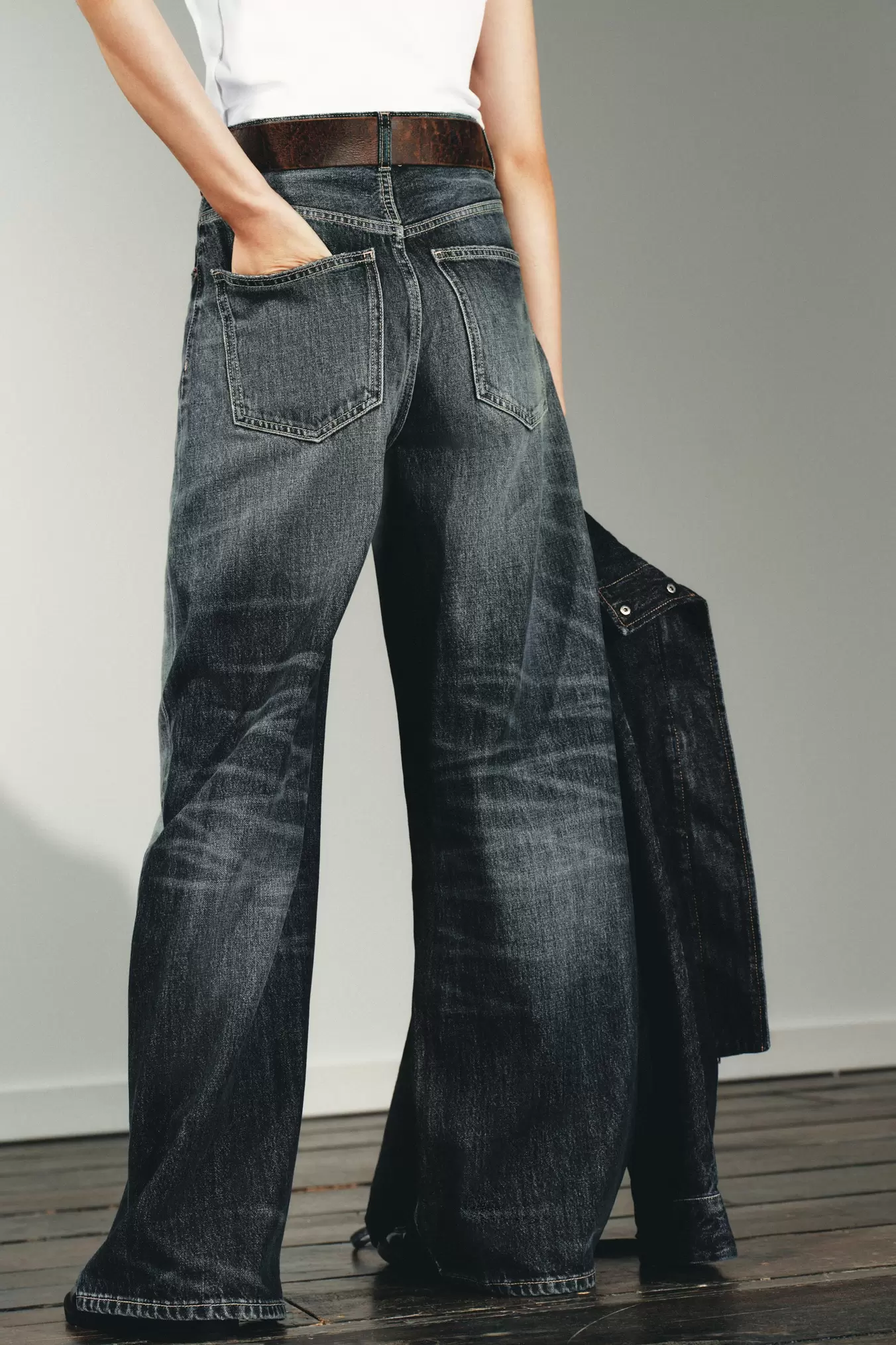 TRF HIGH WAIST EXTRA WIDE LEG JEANS