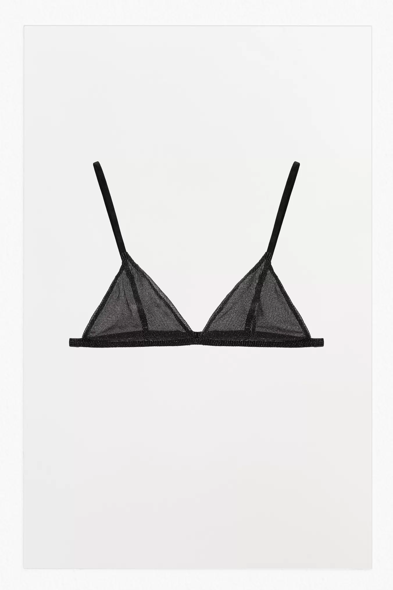 METALLIC THREAD TRIANGLE BRALETTE