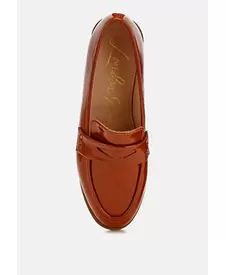 Mogul Penny Strap Detail Womens Loafer