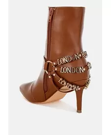 Nicene Harness Detail Stiletto Boots Women