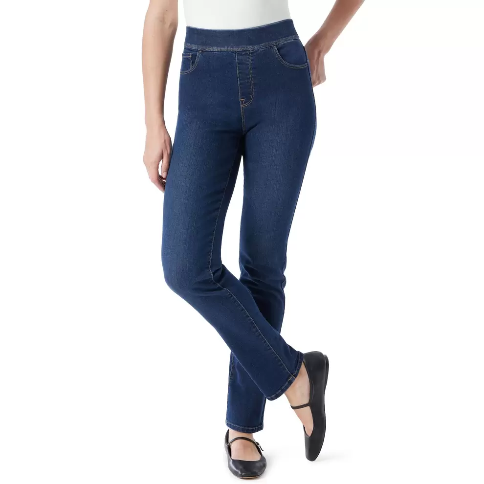 Women's Gloria Vanderbilt Amanda Pull-On Straight Jeans
