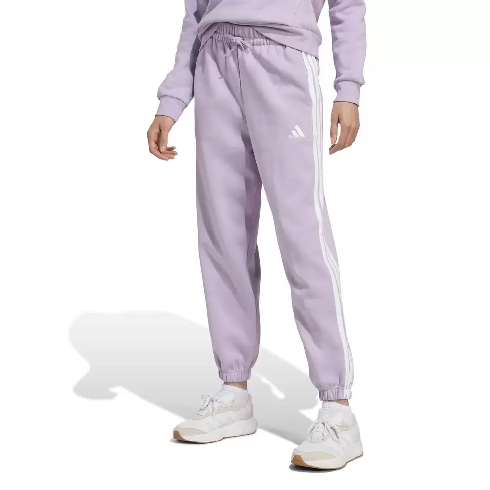 Women’s adidas Essentials 3-Stripes Fleece Loose Sportswear Pants