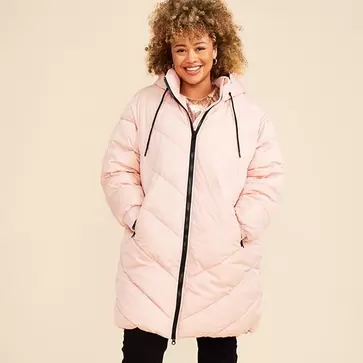 Juniors long puffer coat