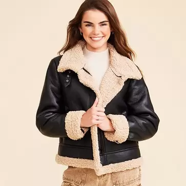 Juniors sherling jacket