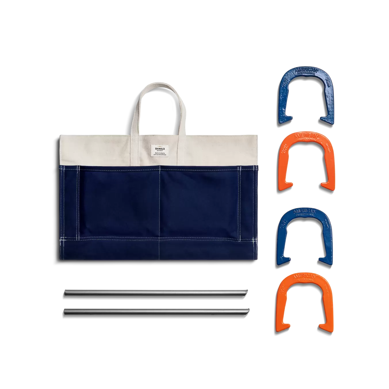 Horseshoes Set - Orange / Navy