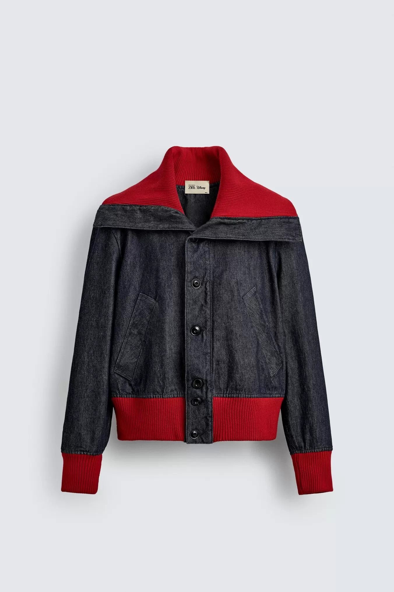 RIB DENIM JACKET HARRY LAMBERT FOR ZARA X DISNEY