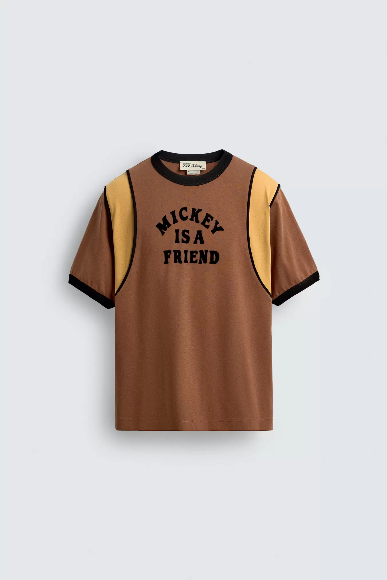 CONTRAST SLOGAN T-SHIRT HARRY LAMBERT FOR ZARA X DISNEY