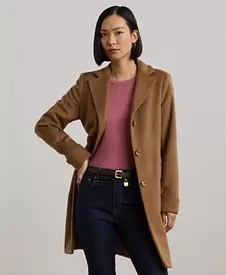 Women's Single-Breasted Walker Coat, 0P-18