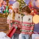 Santa Mickey Mouse ''Merry Christmas'' Fair Isle Spirit Jersey for Kids