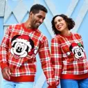 Mickey Mouse Holiday Plaid Sweater for Men