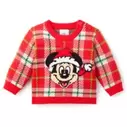 Mickey Mouse Holiday Plaid Sweater for Baby