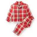 Mickey Mouse and Pluto Plaid Holiday Sleep Set for Kids