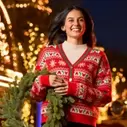 Mickey Mouse Icon Holiday Cardigan Sweater for Women