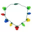 Mickey Mouse Icon Colored Light-Up Holiday Glow Necklace