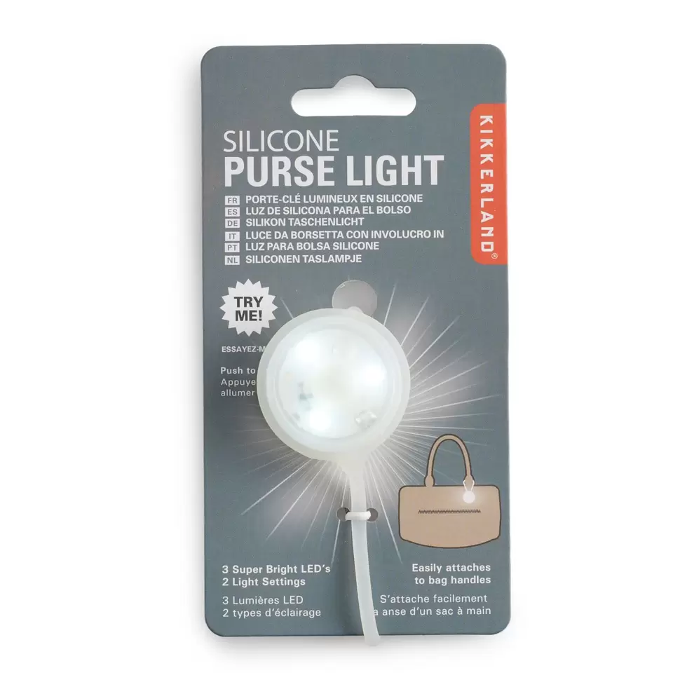 Kikkerland Silicone Purse Light