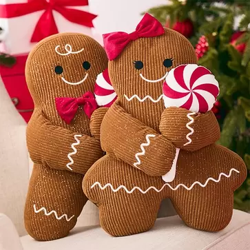 2 Piece Gingerbread Pillows