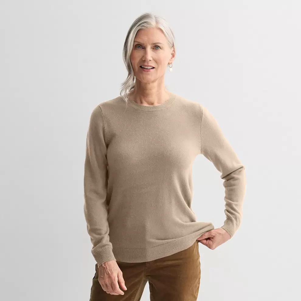 Women's Croft & Barrow® Extra Soft Crewneck Sweater