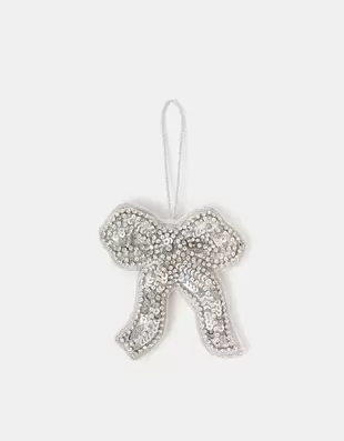 Embellished Bow Christmas Tree Decoration