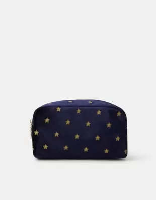 Star Embroidered Make Up Bag