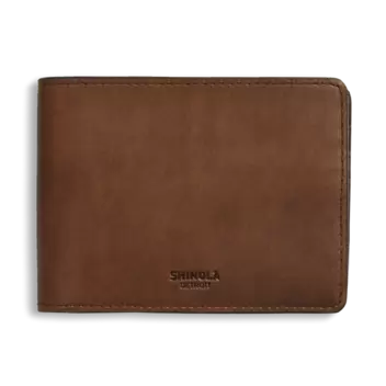 Slim Bifold Wallet - Medium Brown Slim Bifold Wallet Medium Brown