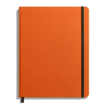 Large Hard Ruled Journal - Bold Orange Large Hard Ruled Journal