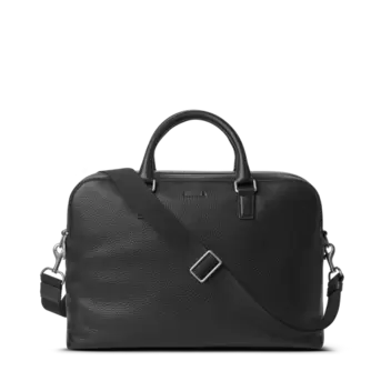 Double Zip Briefcase - Black Double Zip Briefcase