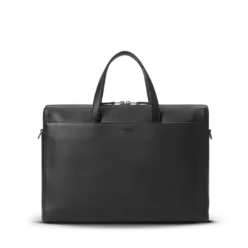 Canfield Briefcase - Black Pebbled Leather Canfield Briefcase