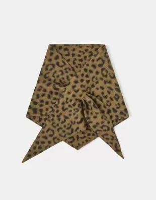 Leopard Print Triangle Scarf