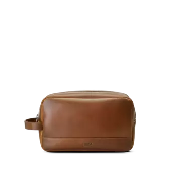 Zip Travel Kit - Medium Brown Zip Travel Kit