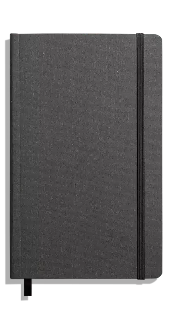 Medium Soft Ruled Journal - Charcoal