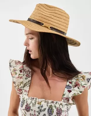 Woven Fedora Hat