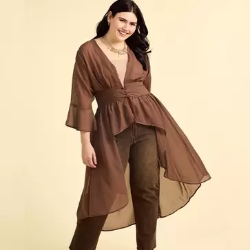 Juniors Plus Cardigan Top