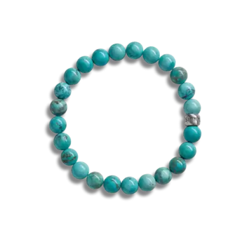 8mm Beaded Bracelet Turquoise
