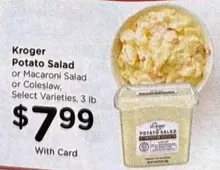 Potato Salad or Macaroni Salad or Coleslaw
