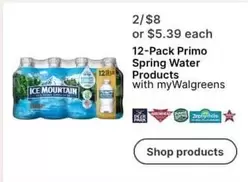 Ice Mountain - Spring Water Products