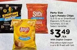 SmartFood - Potato Chips, Popcorn, or Sunchips