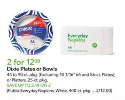 Dixie Plates or Bowls