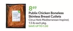 Chicken Boneless Skinless Breast Cutlets