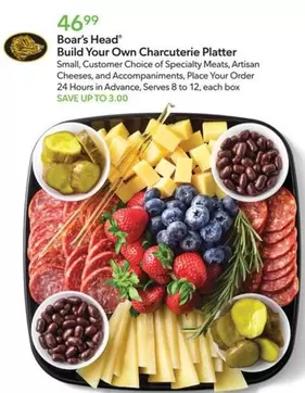 Boar's Head - Build Your Own Charcuterie Platter