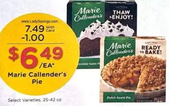 Marie Callender's - Pie