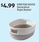 Decorative Rope Basket