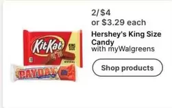 Hershey's - King Size Candy