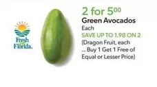 Green Avocados