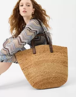 Double Strap Jute Basket Bag